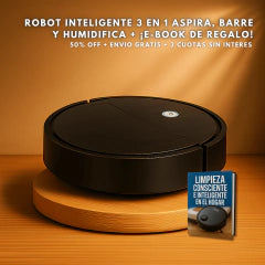 ROBOT INTELIGENTE 3 EN 1 ASPIRA/BARRE/HUMIDIFICA + ¡E-BOOK DE REGALO!