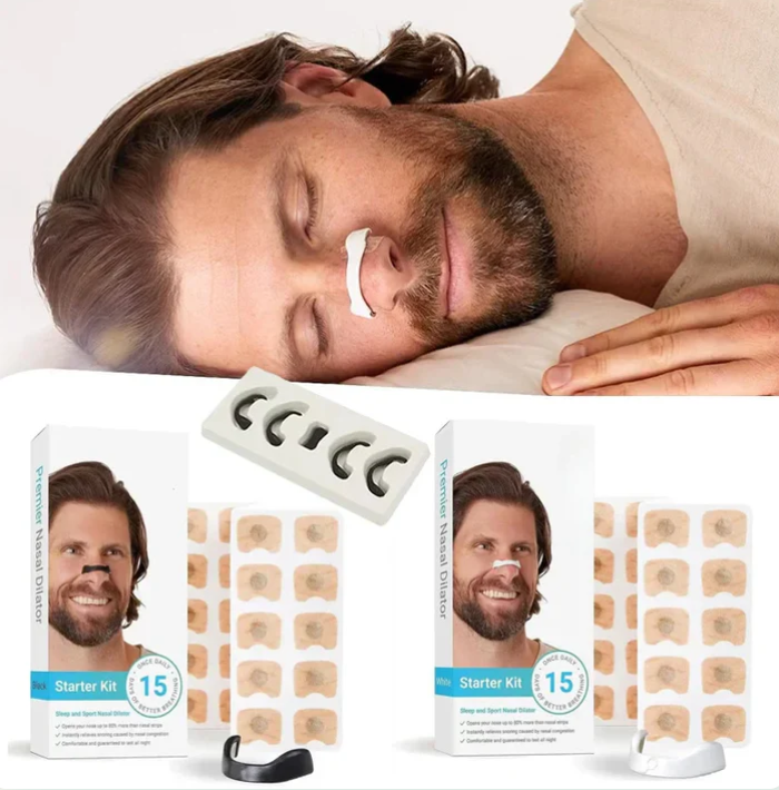 TIRAS NASALES MAGNÉTICAS - MEJORA SUEÑO Y RESPIRACIÓN